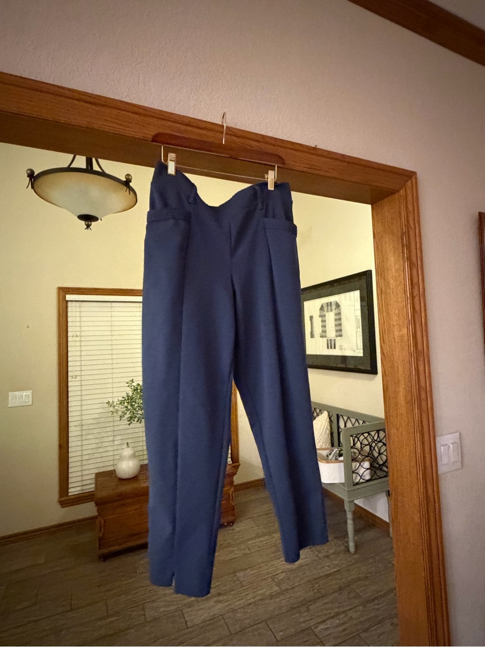 Maurices Navy High-Rise Tailored Trousers